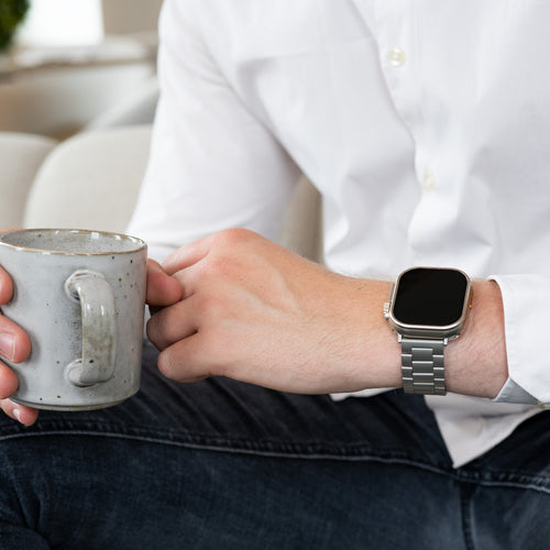 Bracelet acier Apple Watch Ultra (titane)