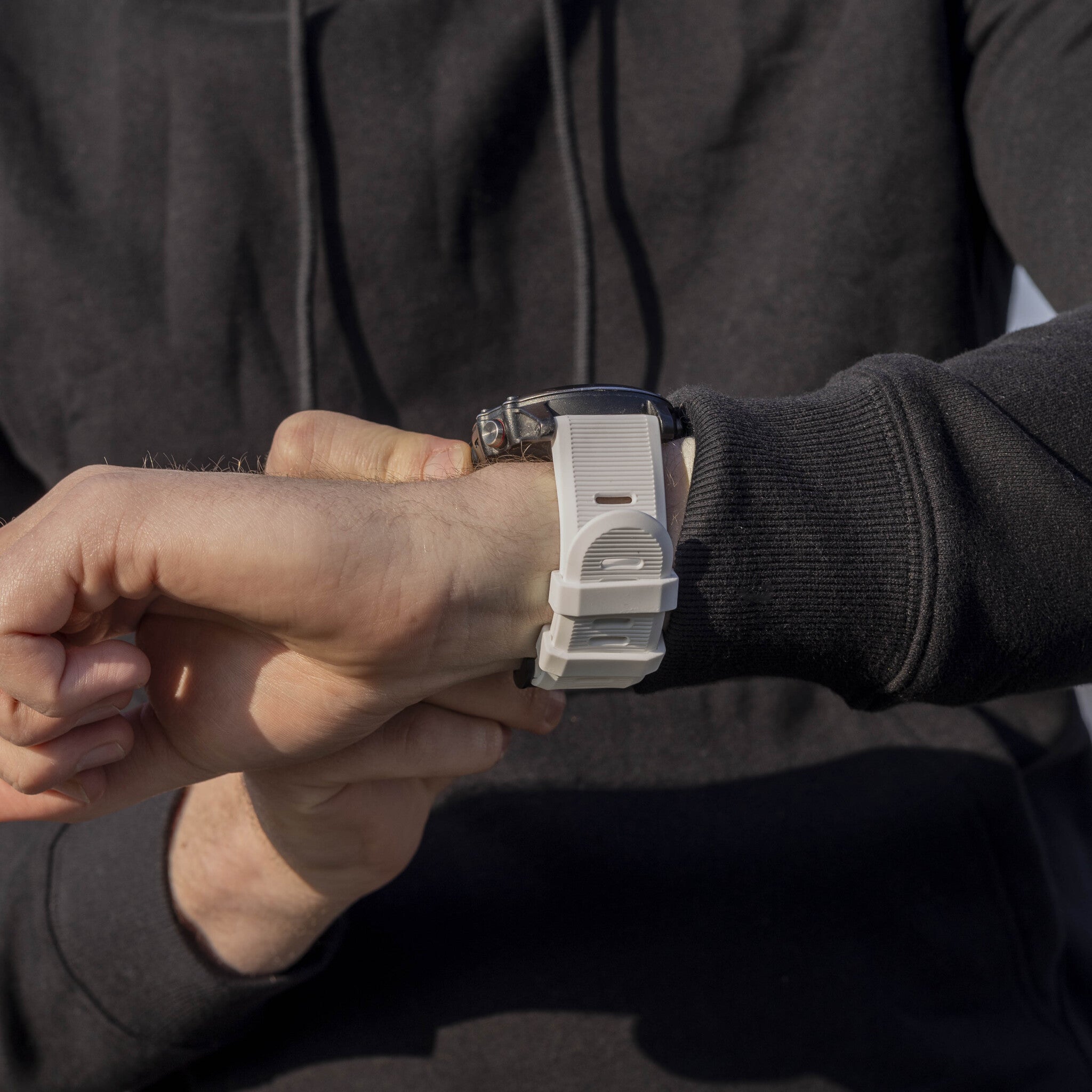 Bracelet silicone Garmin Tactix 7 (blanc)