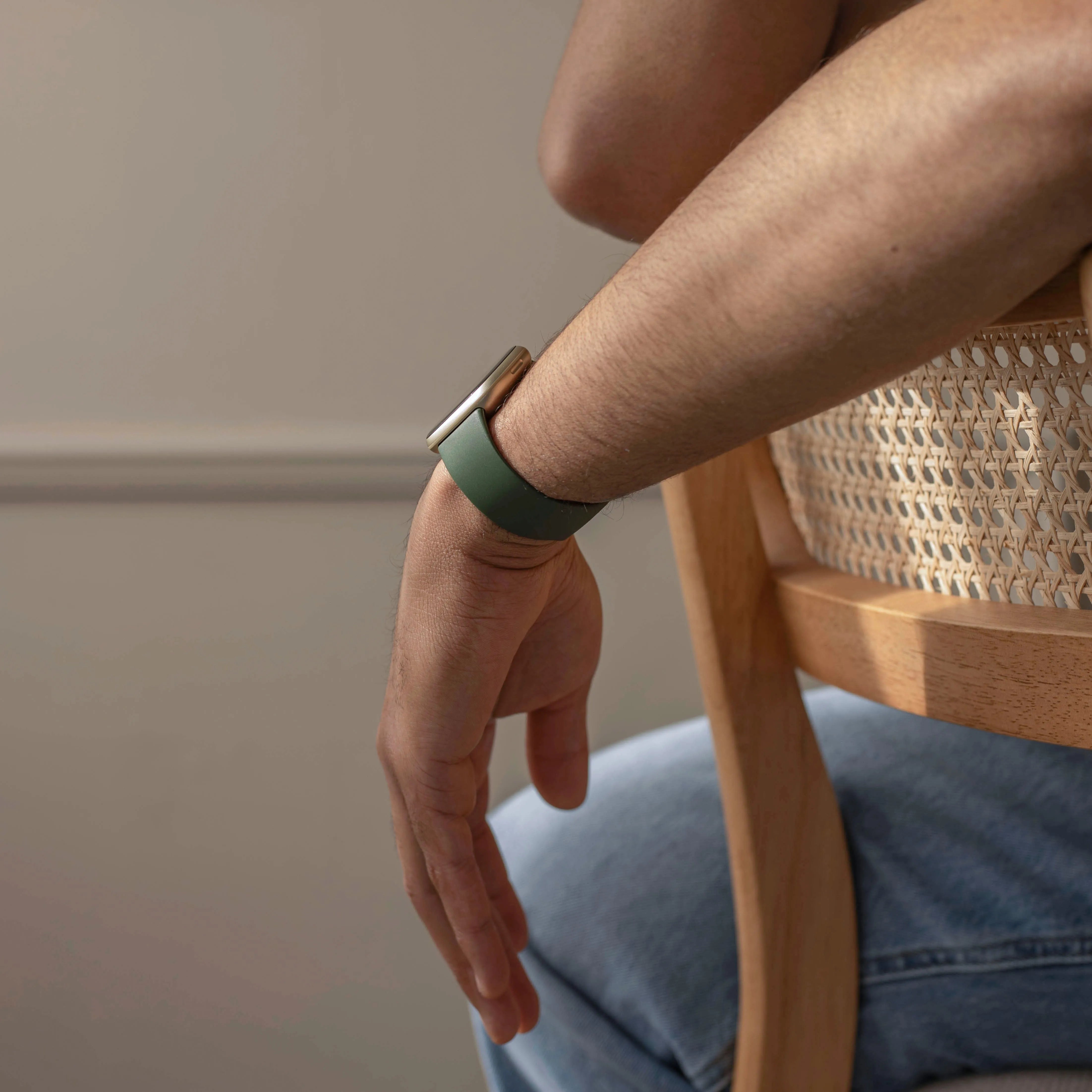 Bracelet silicone classique Fitbit Sense (vert foncé)