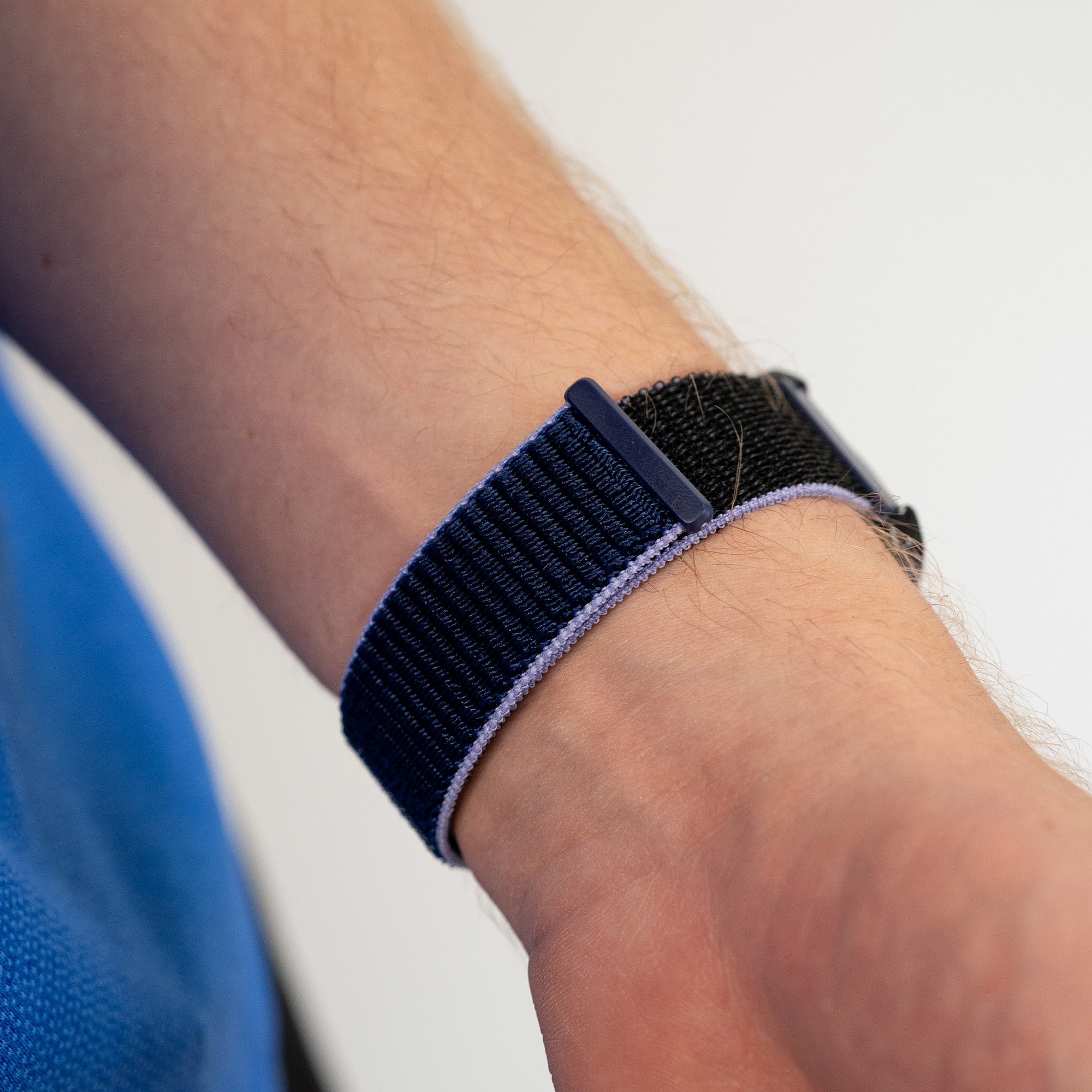 Bracelet nylon Garmin Venu 3 (bleu/noir)