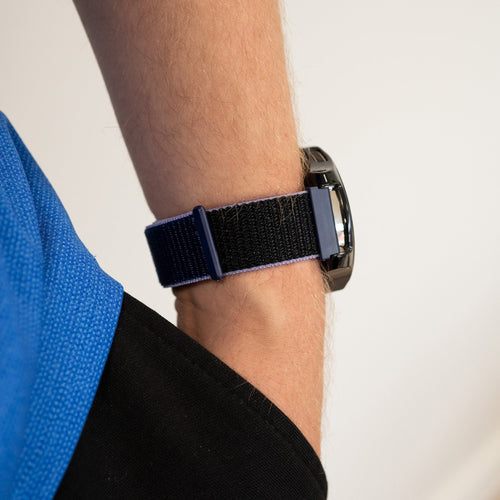 Bracelet nylon Garmin Venu 2 (bleu/noir)