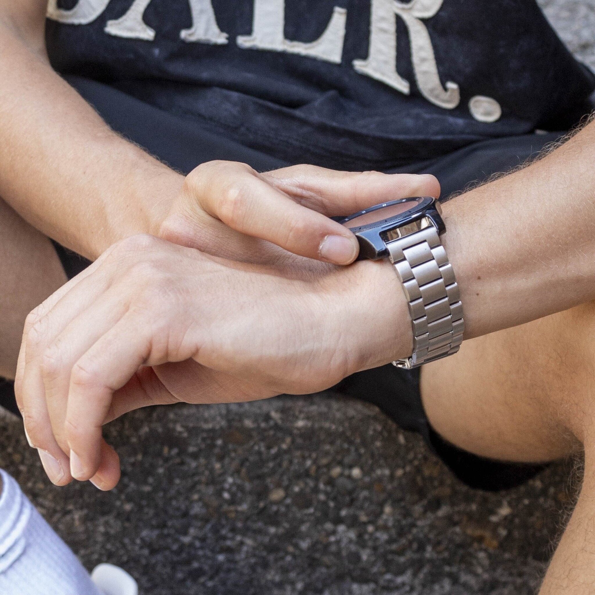 BALR Bracelet acier Amazfit GTR 3 Pro (argent)