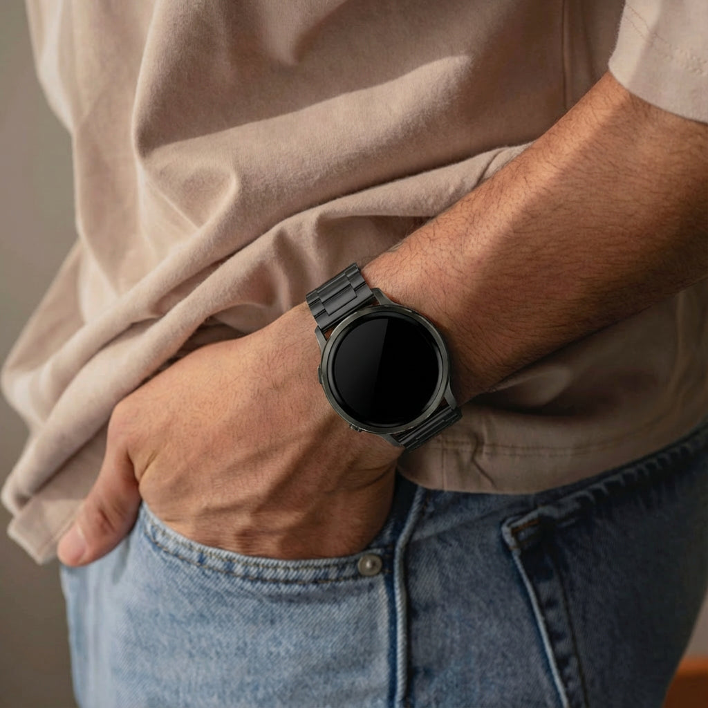 Bandz Bracelet acier 'Classic' Garmin Venu 4 - 41mm (noir)