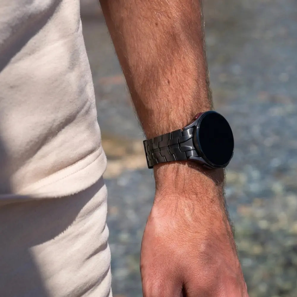Bandz Bracelet acier "Iron" Samsung Galaxy Watch 5 Pro (noir)