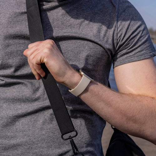 Bracelet silicone classique Fitbit Versa 3 (blanc cassé)