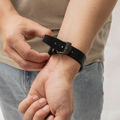 Bracelet silicone 'Luxury Liquid' Apple Watch Ultra (noir)