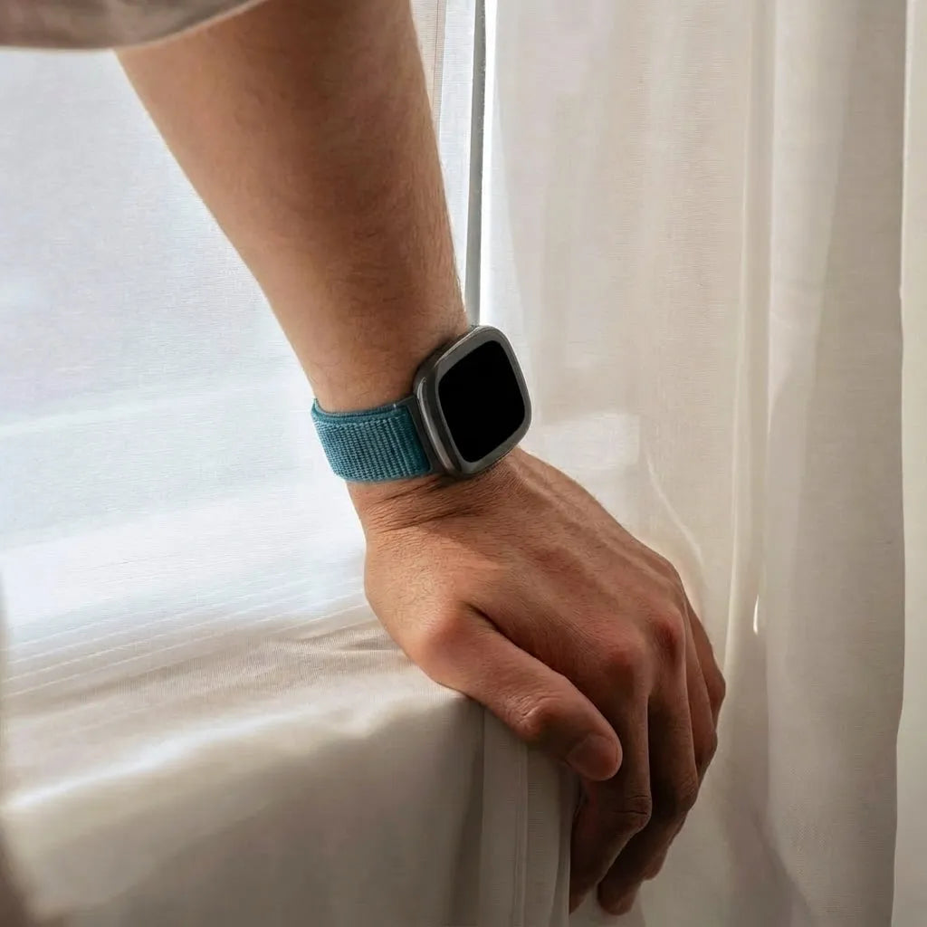 Bracelet nylon Fitbit Sense 2 (bleu)