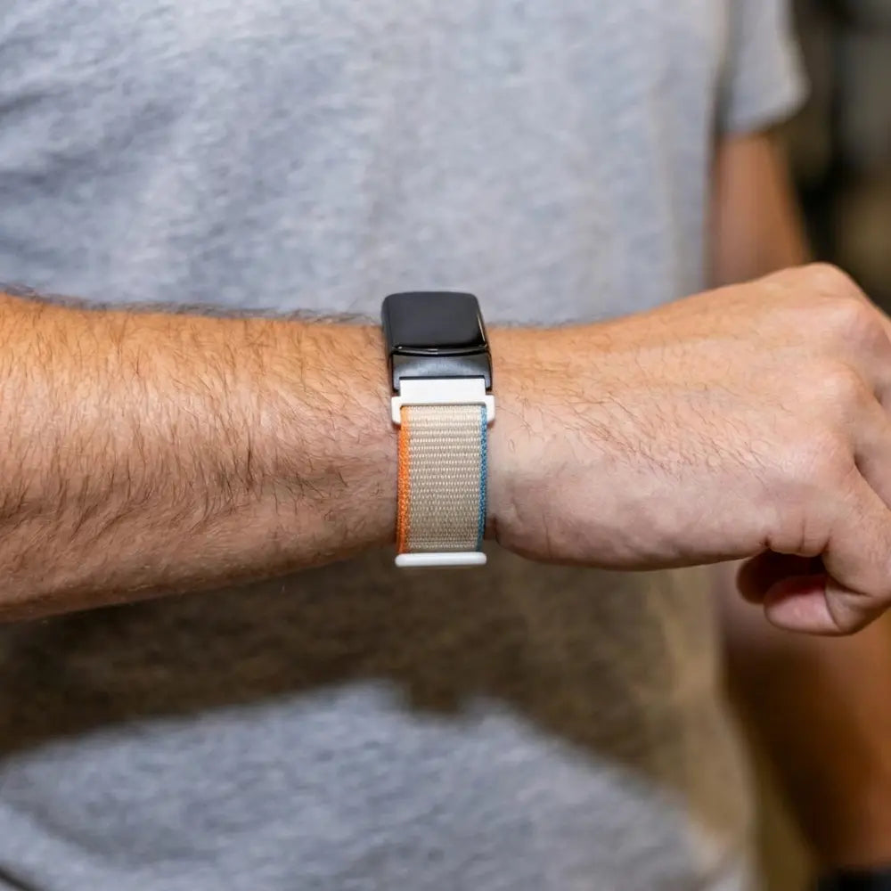 Fitbit Charge 6 Nylon Strap (Beige)
