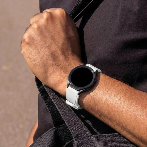 Twill Silicone Strap, white, lifestyle photo