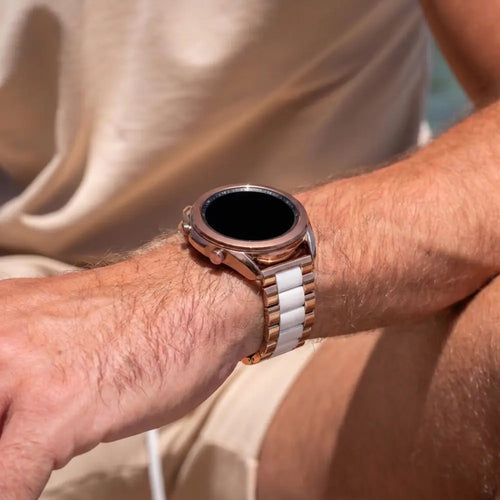 Samsung Galaxy Watch 3 41mm Steel Strap (Rose Gold-White)