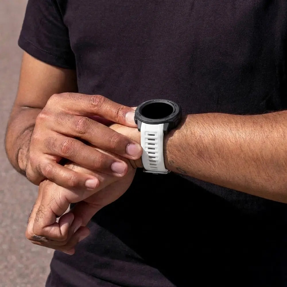 Garmin Instinct 2s Silicone Strap (White)
