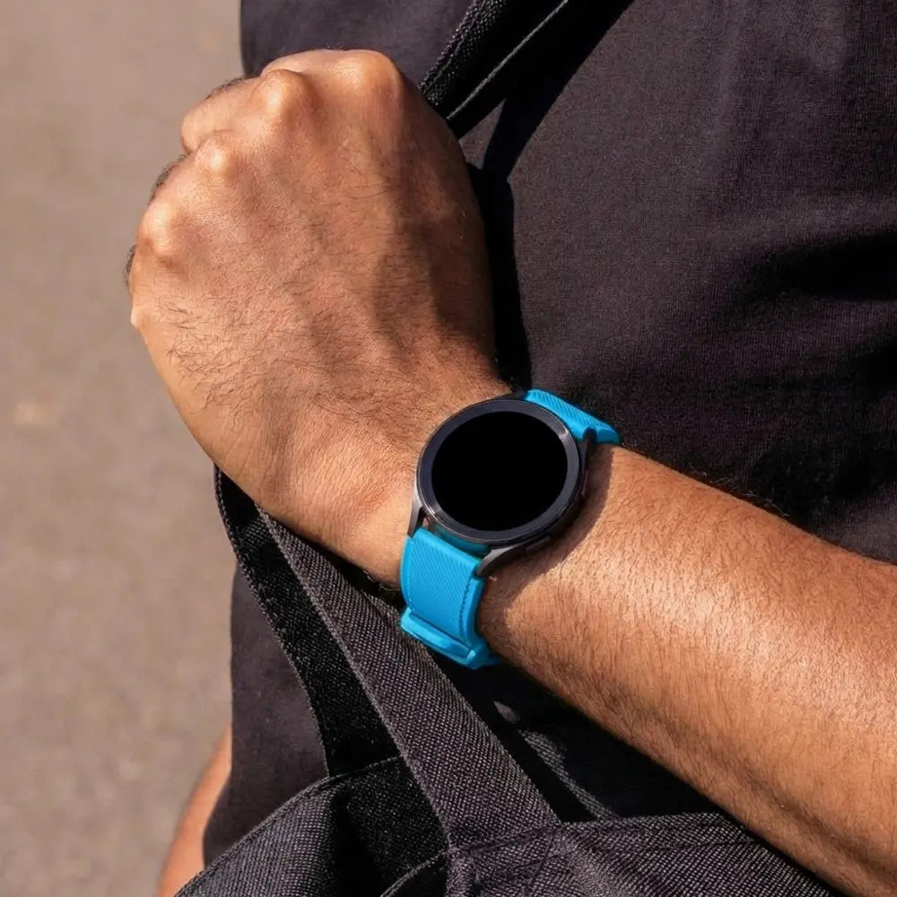 Samsung Galaxy Watch 4 44mm Silicone Strap with Buckle (Light Blue)