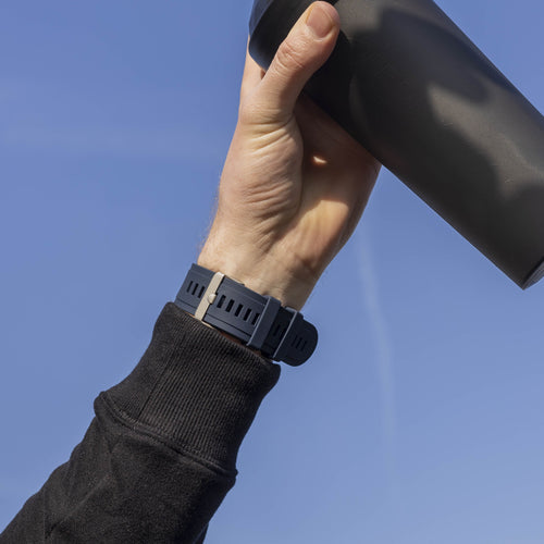 Bracelet silicone Garmin D2 Mach 1 Pro (bleu foncé)