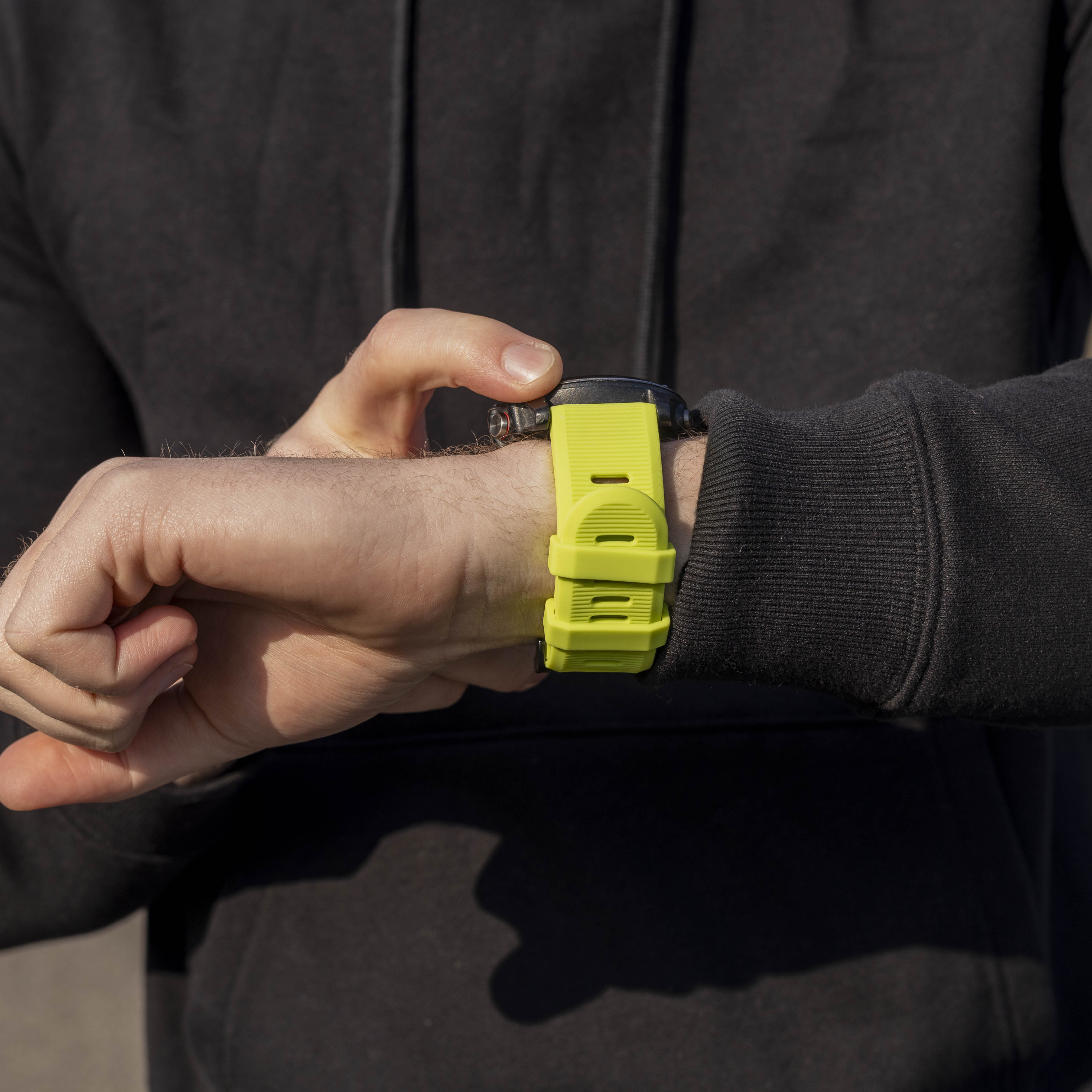 Bracelet silicone Garmin Fenix ​​​​5x / 6x (vert clair)