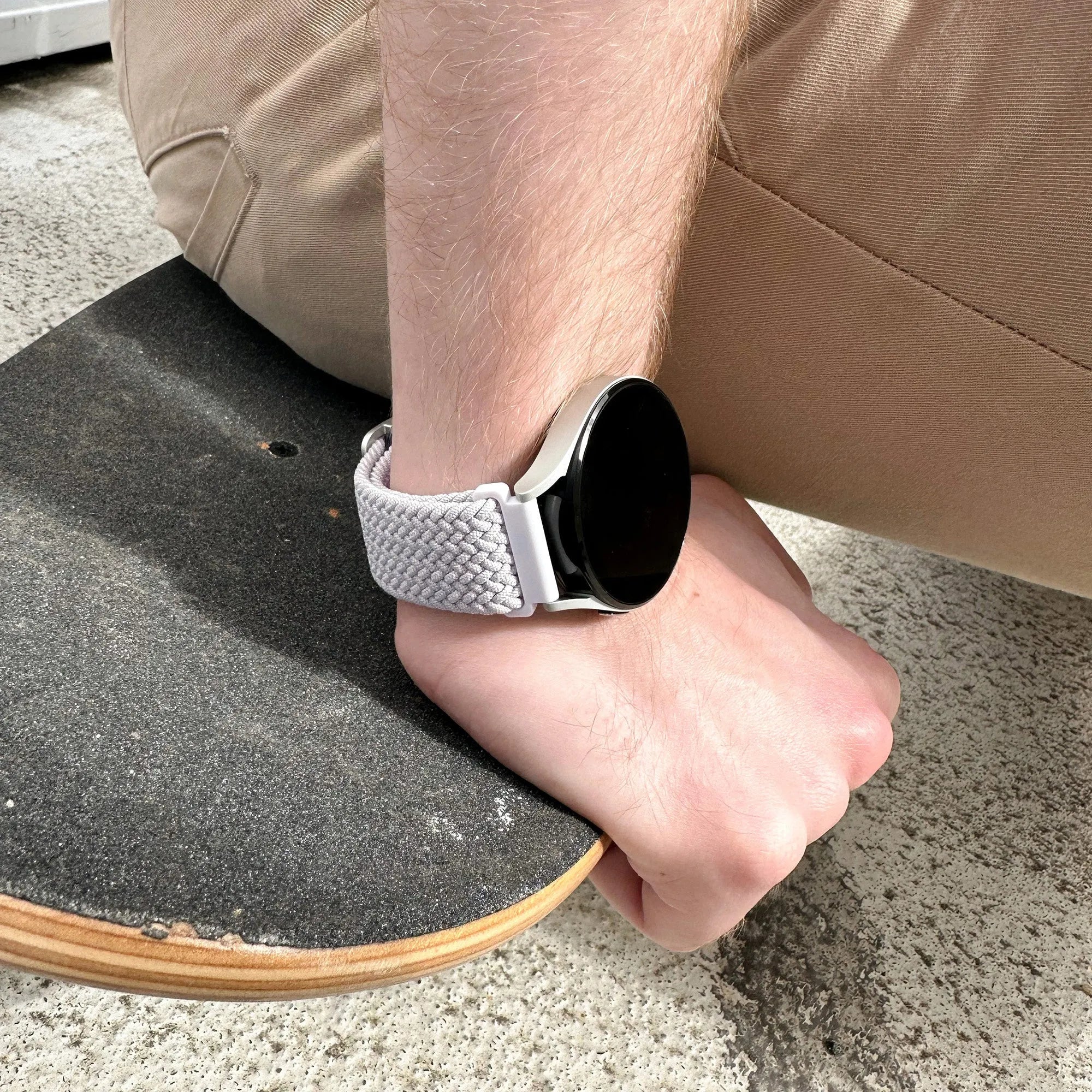 Bracelet tissé ajustable Amazfit Bip 6 (blanc)