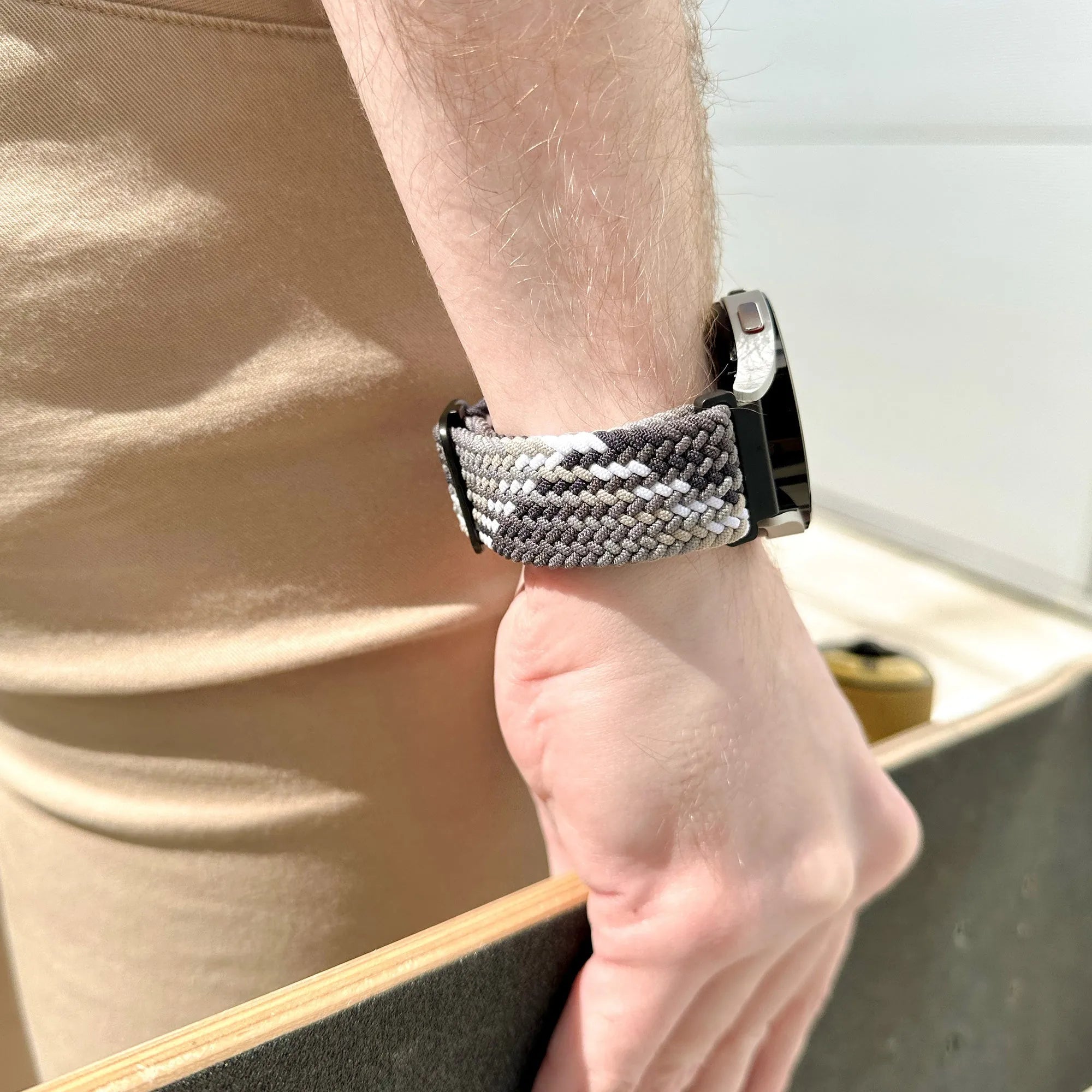 Bracelet tressé ajustable Suunto Nautic S (noir mandala)
