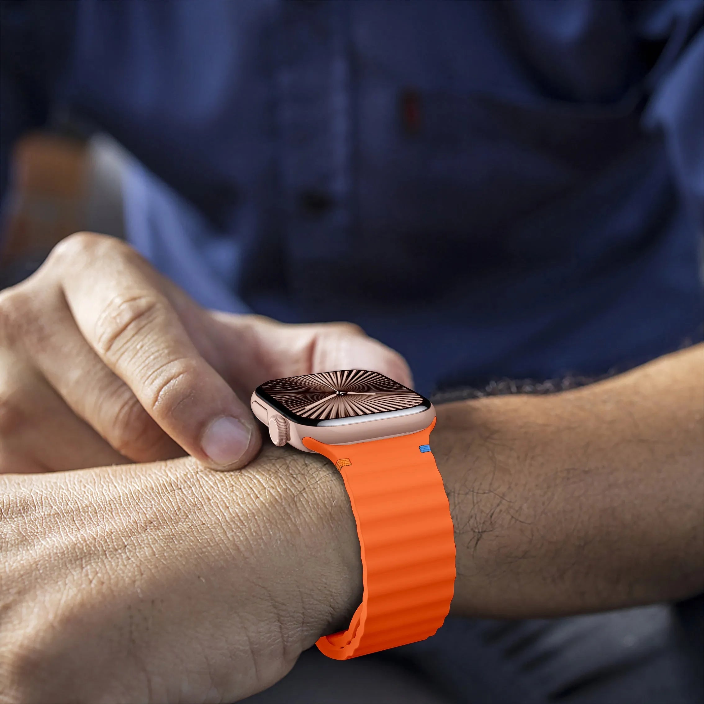 Bracelet Silicone Wave Apple Watch (orange)