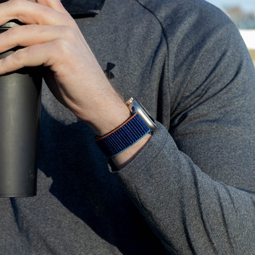 Bandz Bracelet nylon 'Classic' boucle en P Apple Watch Ultra (bleu foncé)