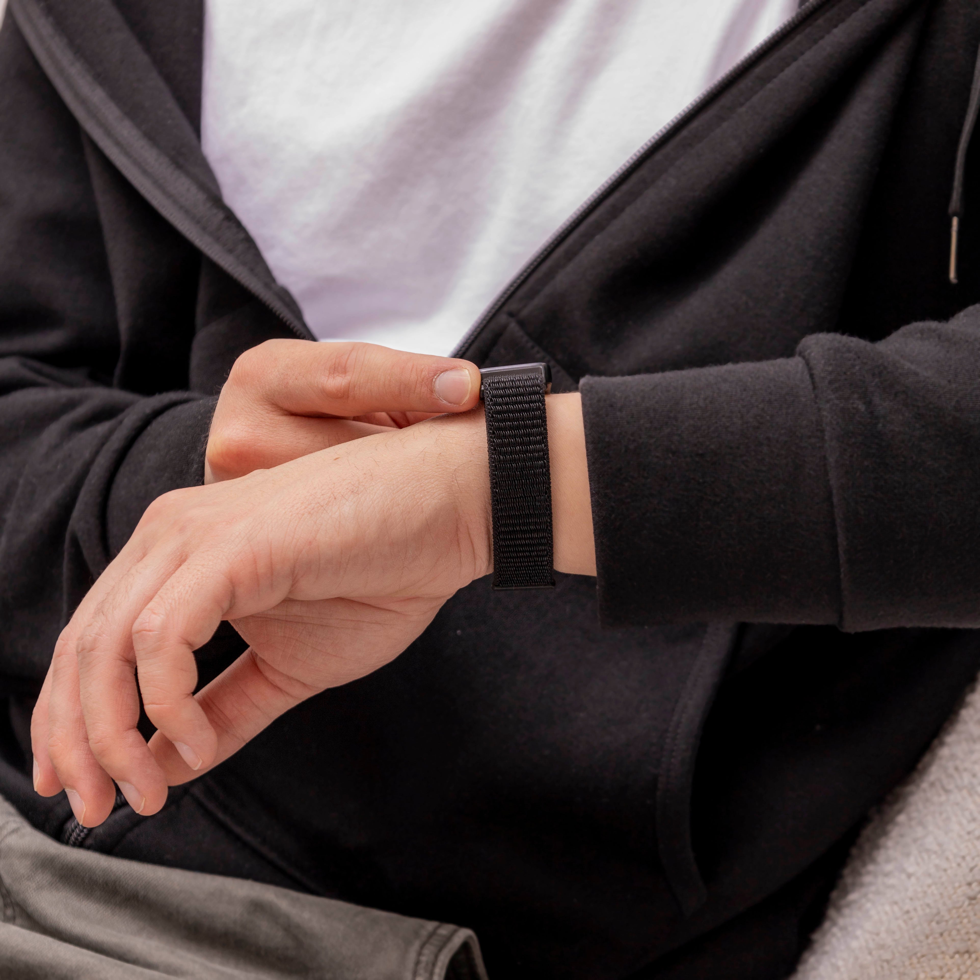 Bracelet nylon Huawei Band 9 (noir)