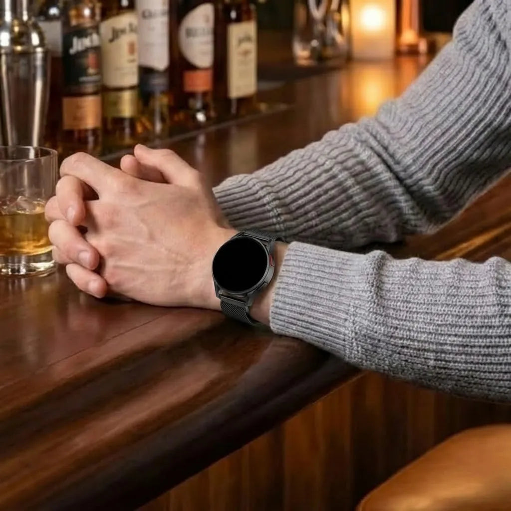 Gard Pro Health 4 smartwatch Milanese Strap (Black)