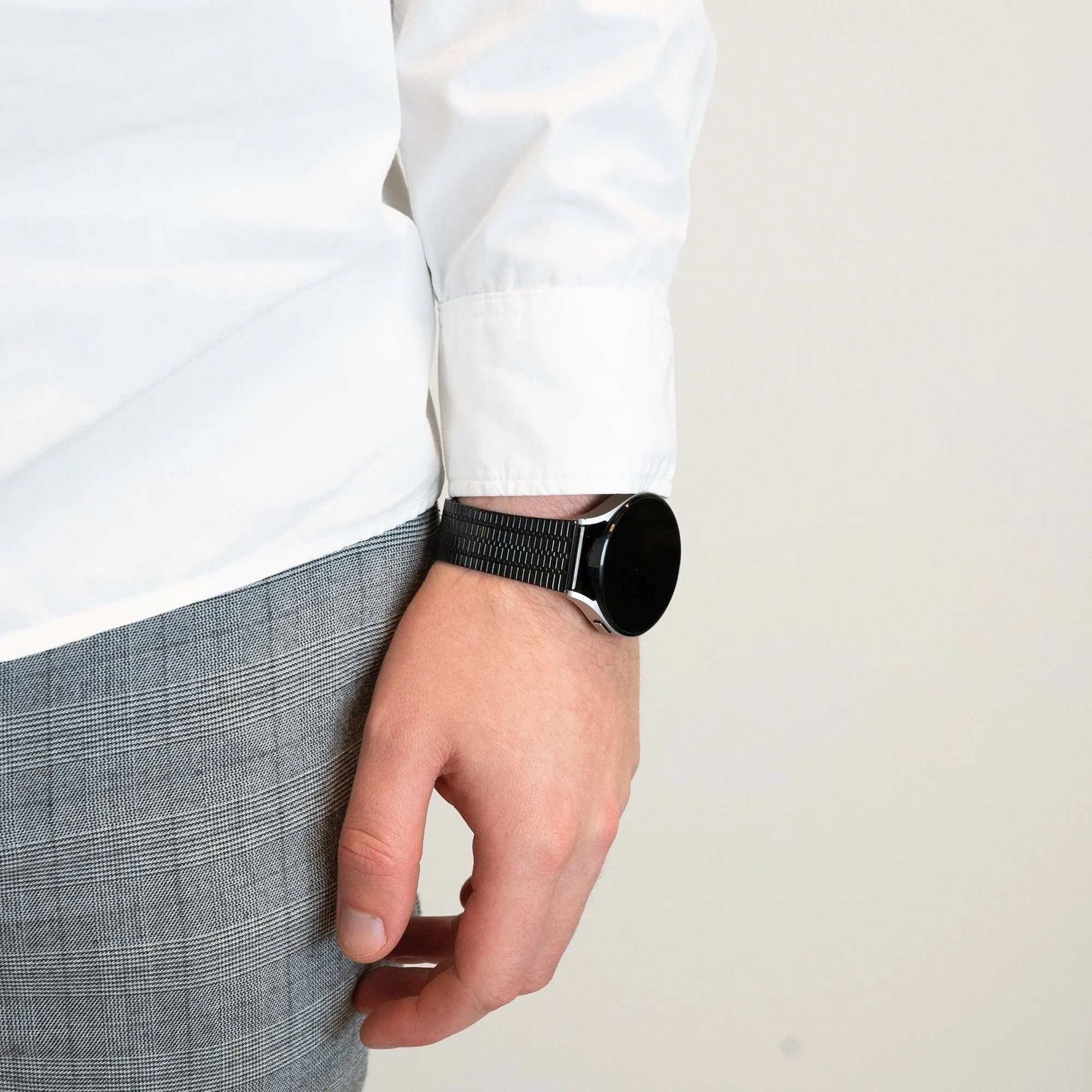 Bandz Bracelet acier réglable Coros Pace 3 (noir)