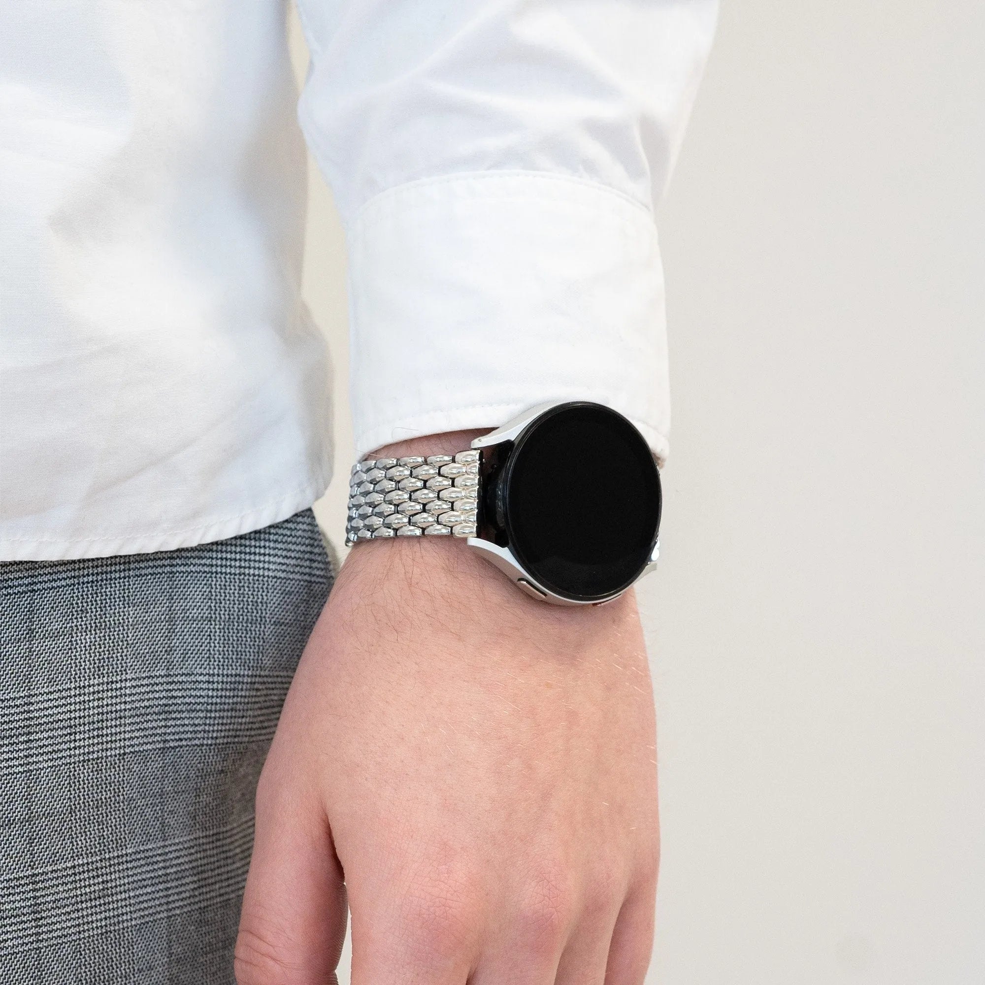 Bandz Bracelet acier 'Dragon' Coros Apex 2 (argenté)