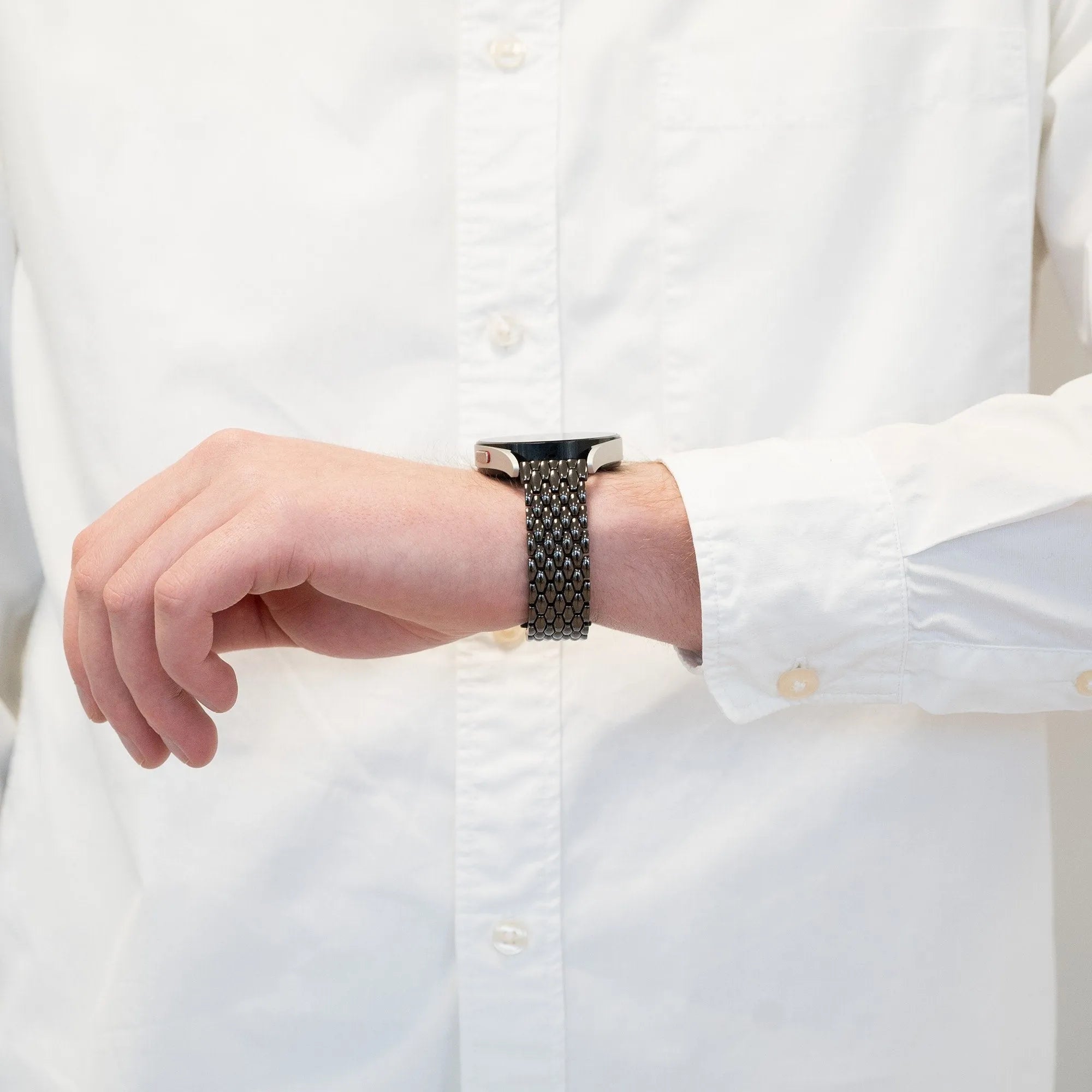 Bandz Bracelet acier OnePlus Watch Lite 'Dragon' (noir)