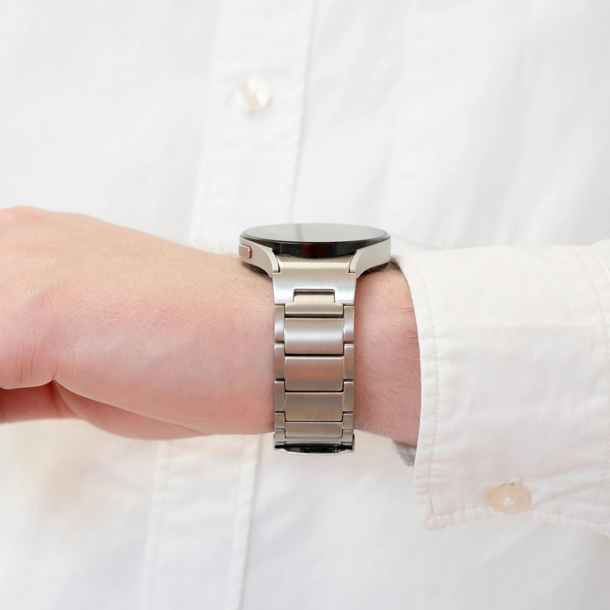 Bracelet titane 'One push' Samsung Galaxy Watch 5 Pro (argent)