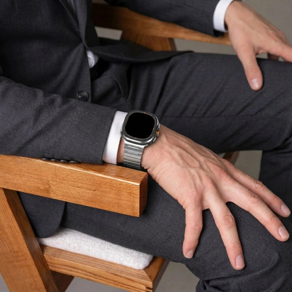 Bracelet titane 'One Bead' Samsung Galaxy Watch Ultra (argent)