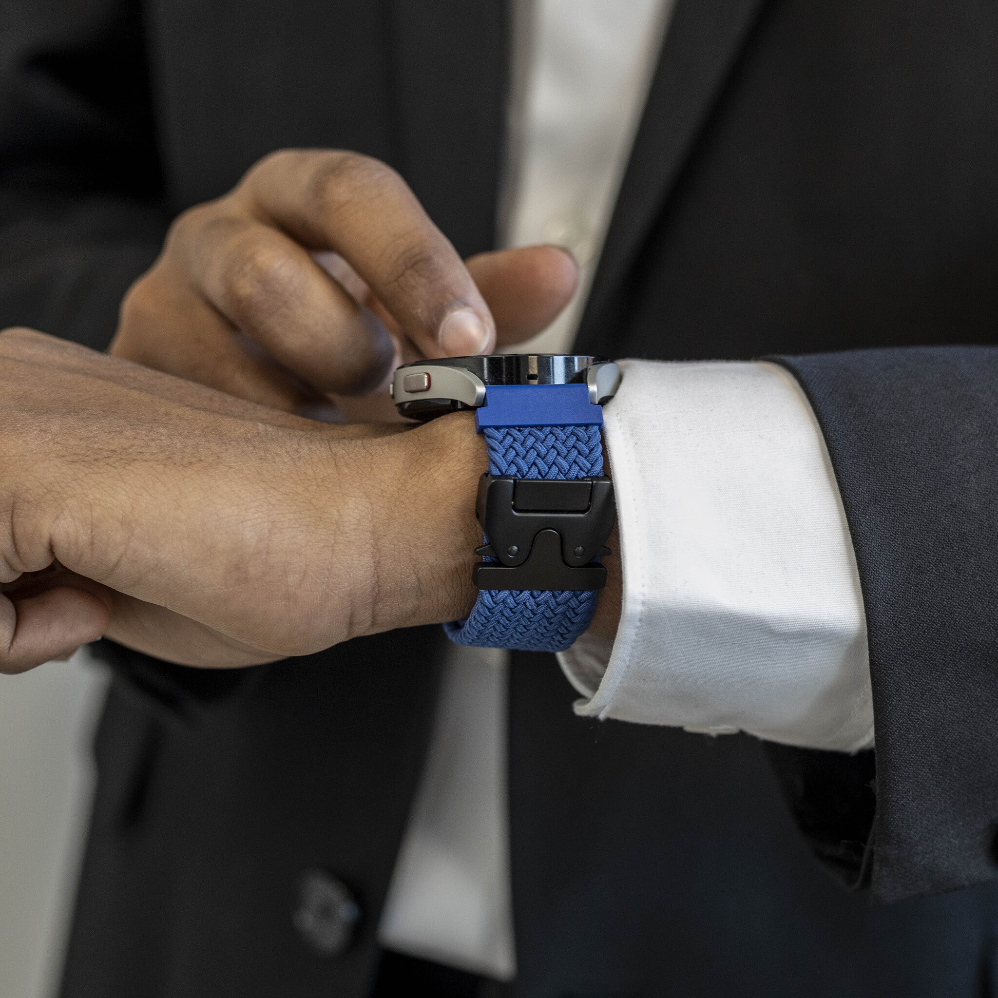Bracelet tressé boucle en P Huawei Watch GT 7 Pro (bleu)
