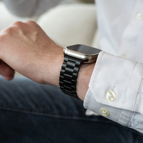 Bracelet acier Apple Watch (gris foncé)