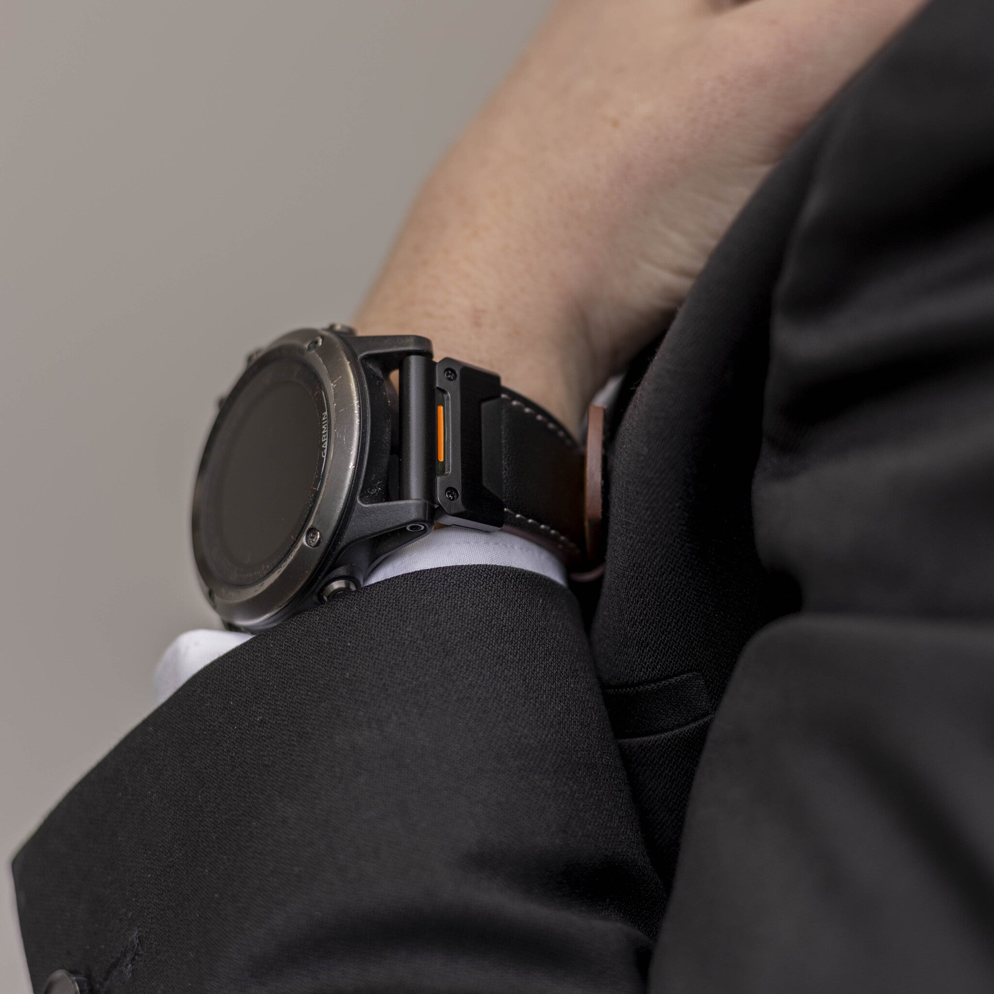 Bracelet cuir auténtica Garmin Fenix 8 Pro - 51mm (noir)