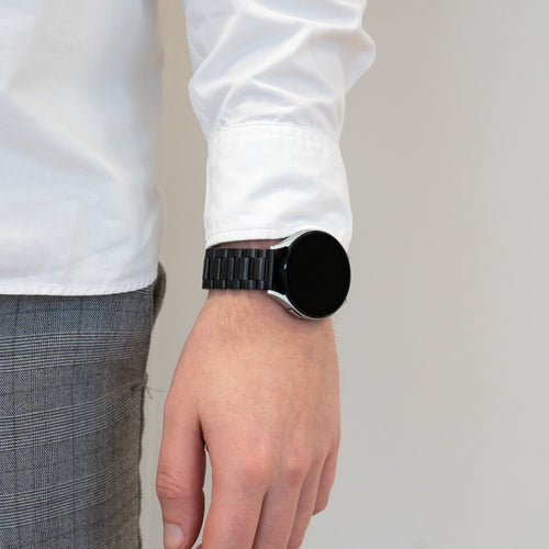 Bandz Bracelet acier 'Classic' Garmin Forerunner 645 (noir)