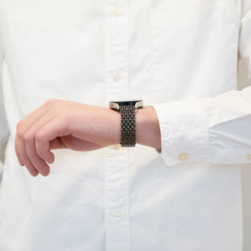 Bandz Bracelet acier 'Dragon' Coros Apex 4 - 42mm (noir)