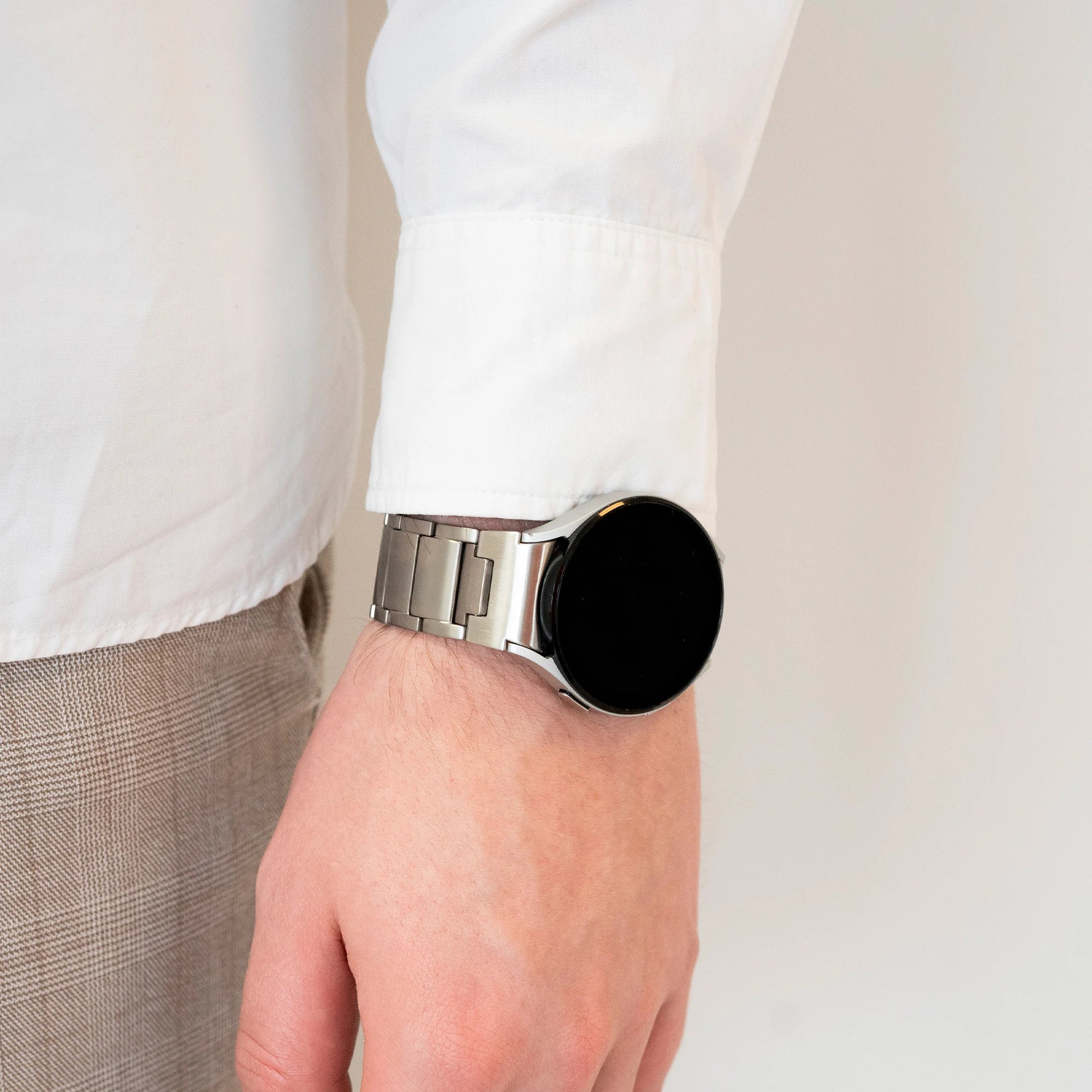 Bracelet titane 'One push' Samsung Galaxy Watch 5 Pro (argent)