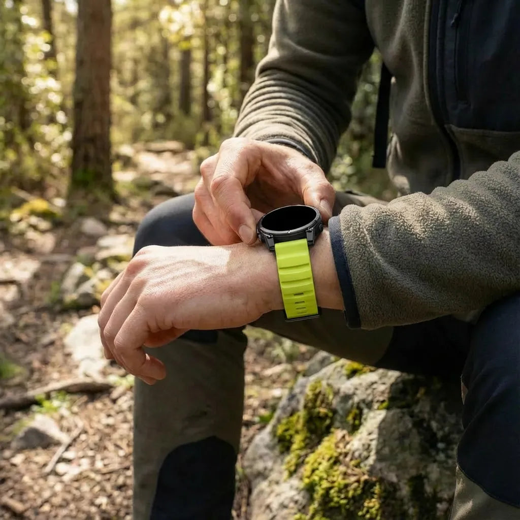 Garmin Instinct 3 - 45mm Trail Silicone Strap (Lime)