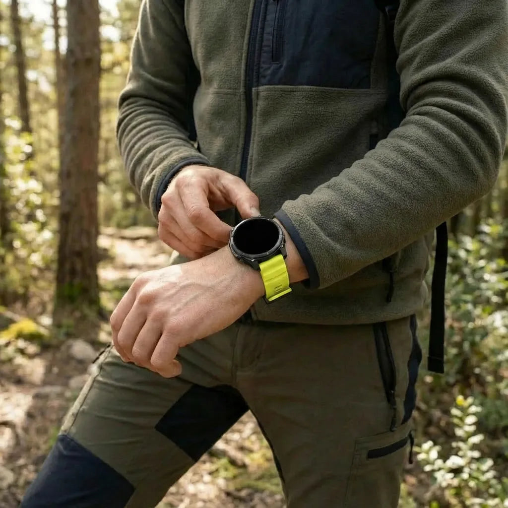 Garmin Instinct 3 - 45mm Trail Silicone Strap (Lime)