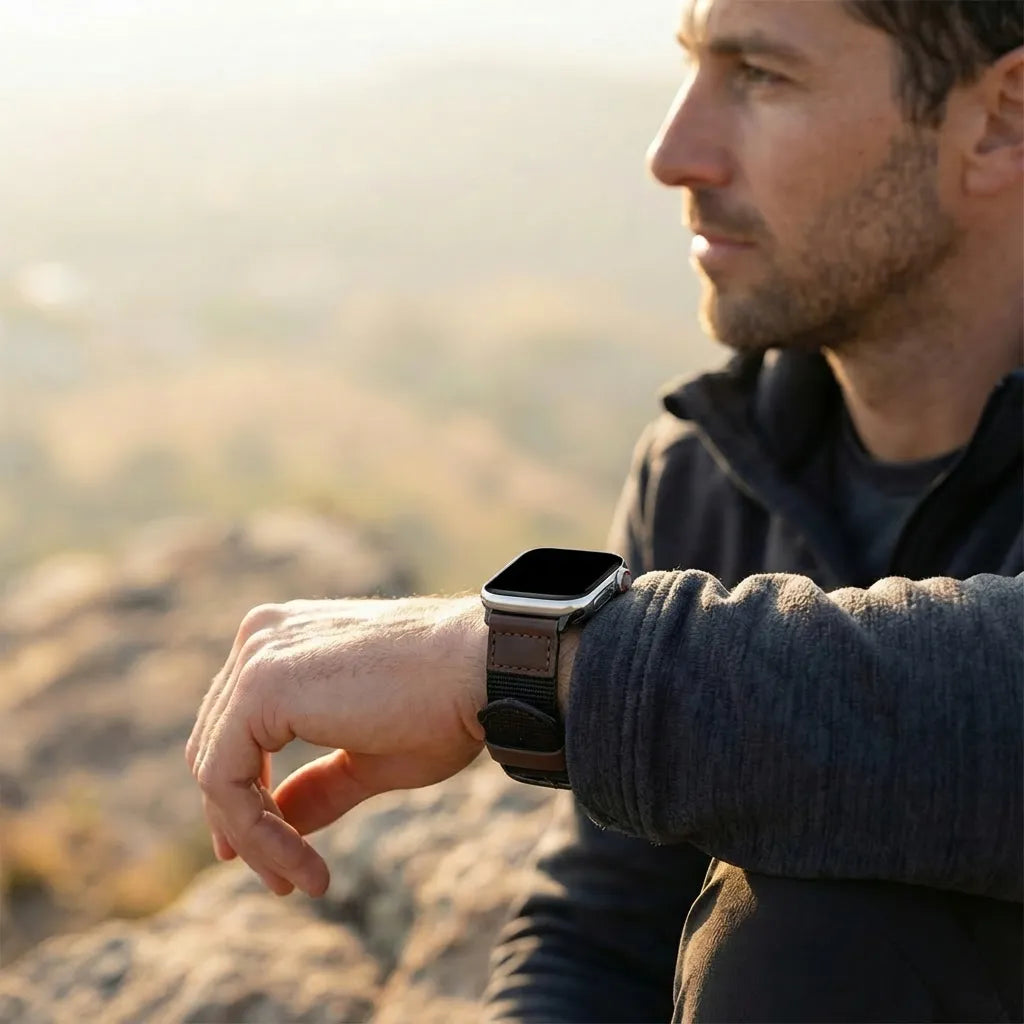 Bracelet lona Apple Watch (noir)