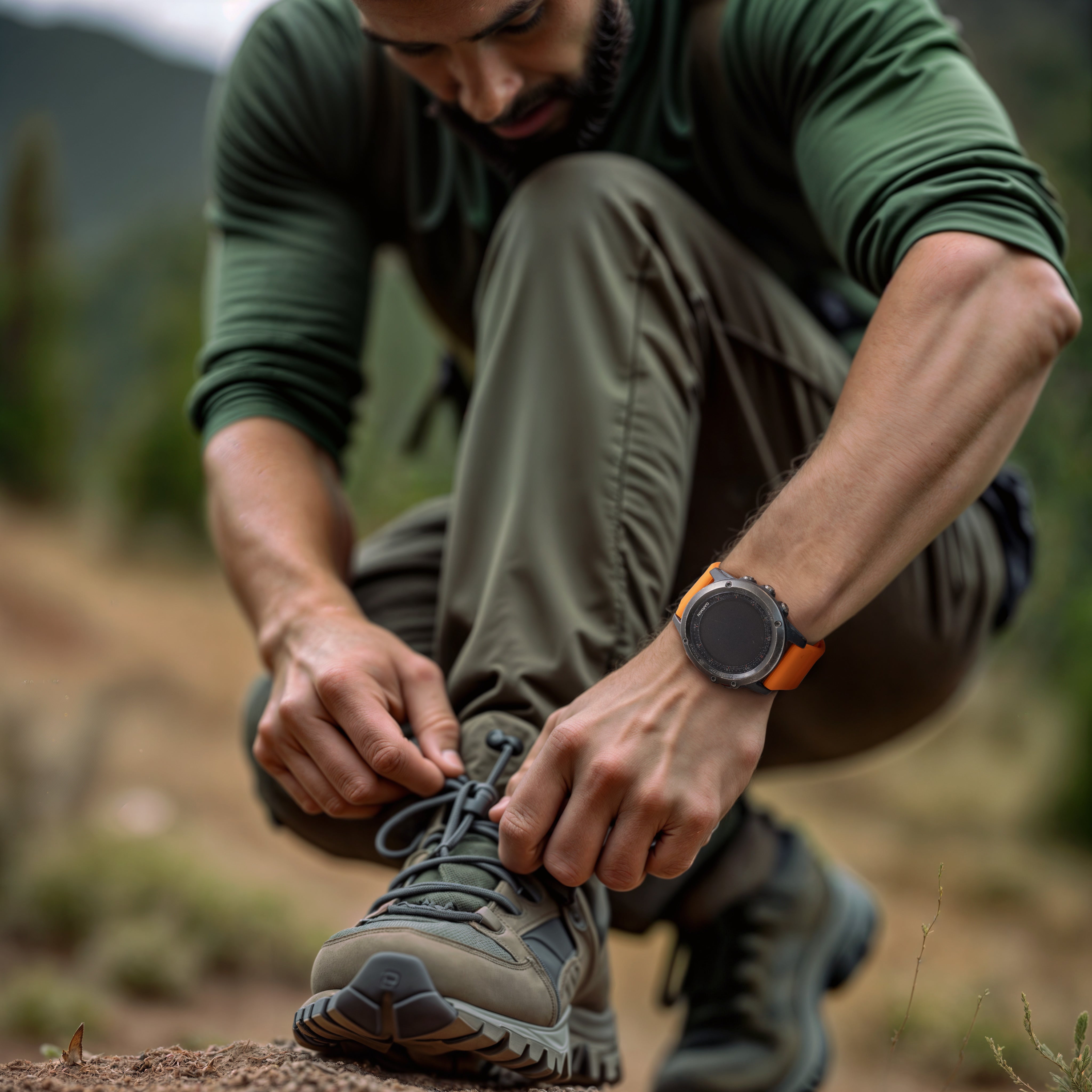 Garmin Fenix 8 - 51mm Outdoor Silicone Strap (Orange)