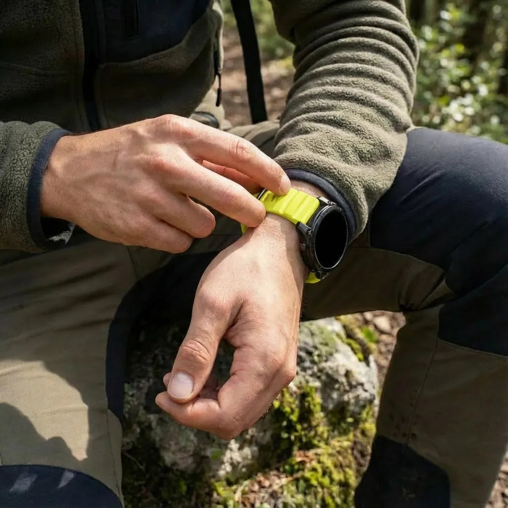 Garmin Instinct 3 - 45mm Trail Silicone Strap (Lime)
