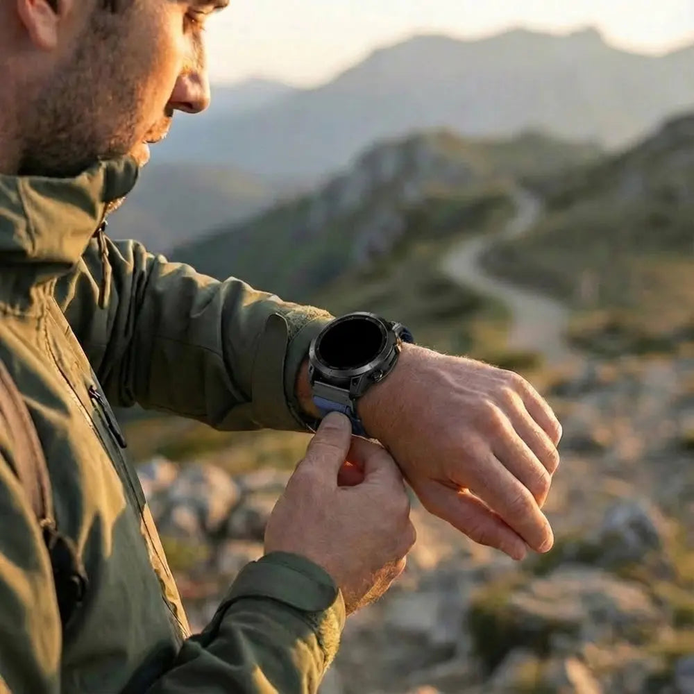 Garmin Epix Gen 2 - 47mm Alpine Nylon Strap (Dark Blue)