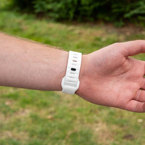 Bracelet silicone 'Outdoor' Polar Ignite 2 (blanc)