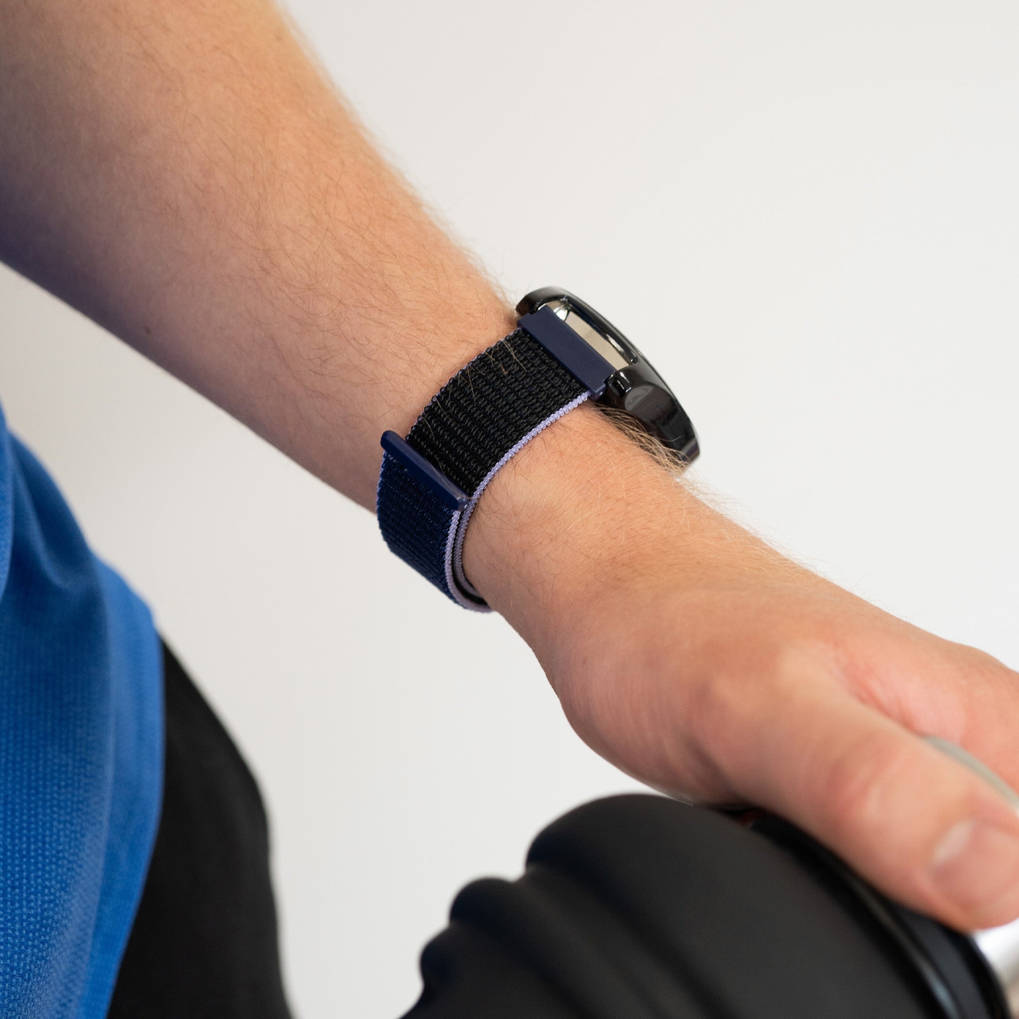 Bracelet nylon Garmin Vivoactive 4 (bleu/noir)