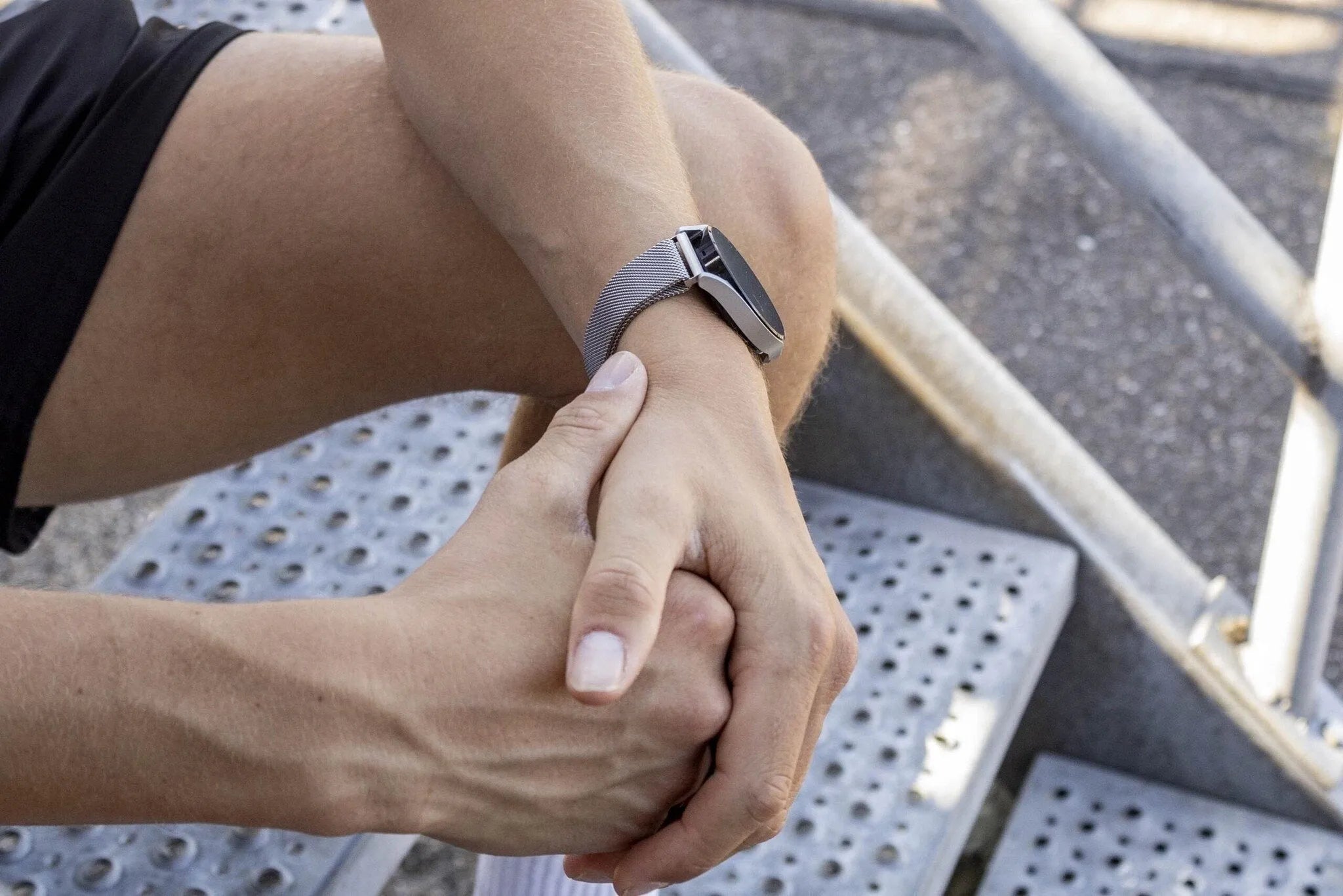 BALR Bracelet milanais Polar Pacer (argent)