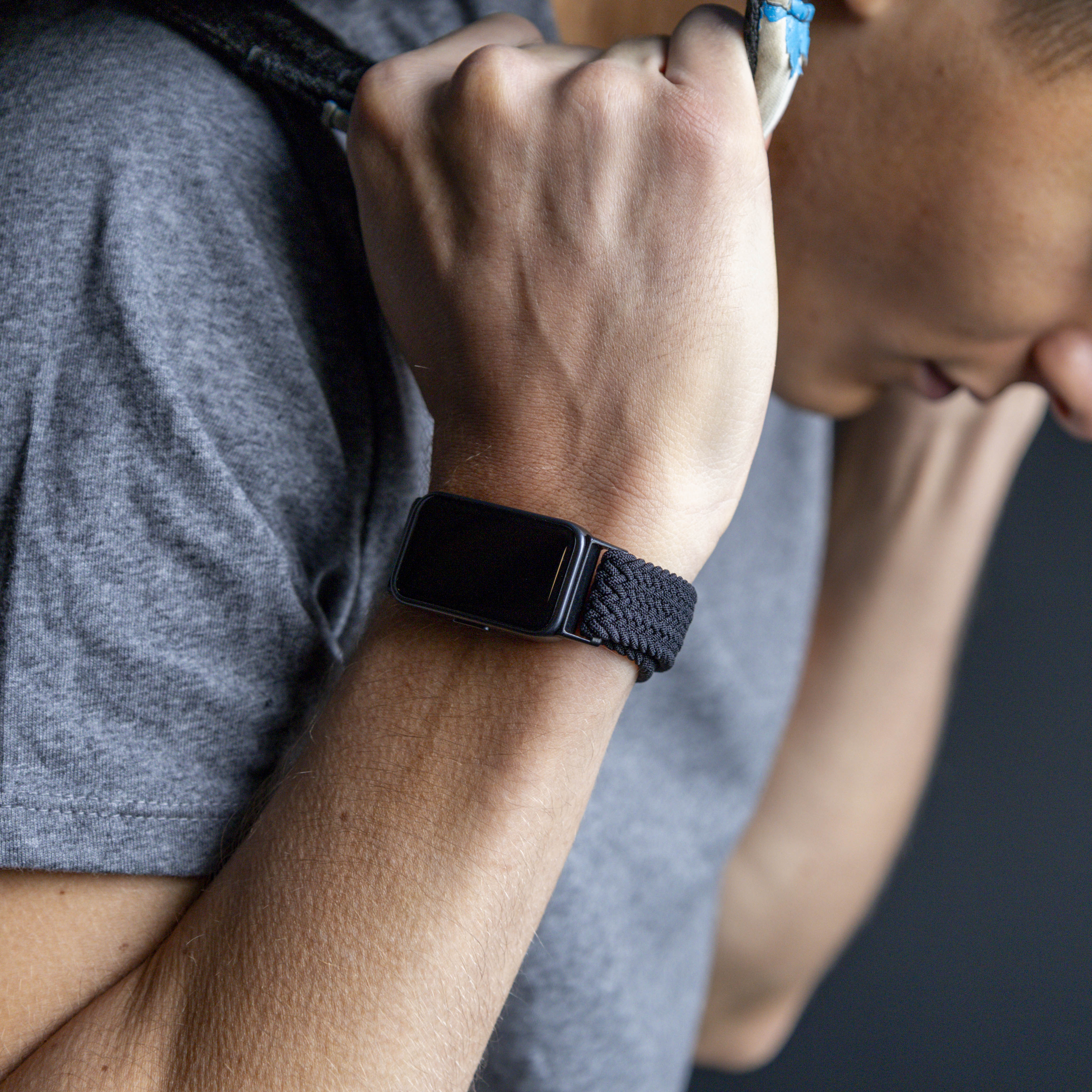 Bracelet tressé Huawei Band 8 (noir)