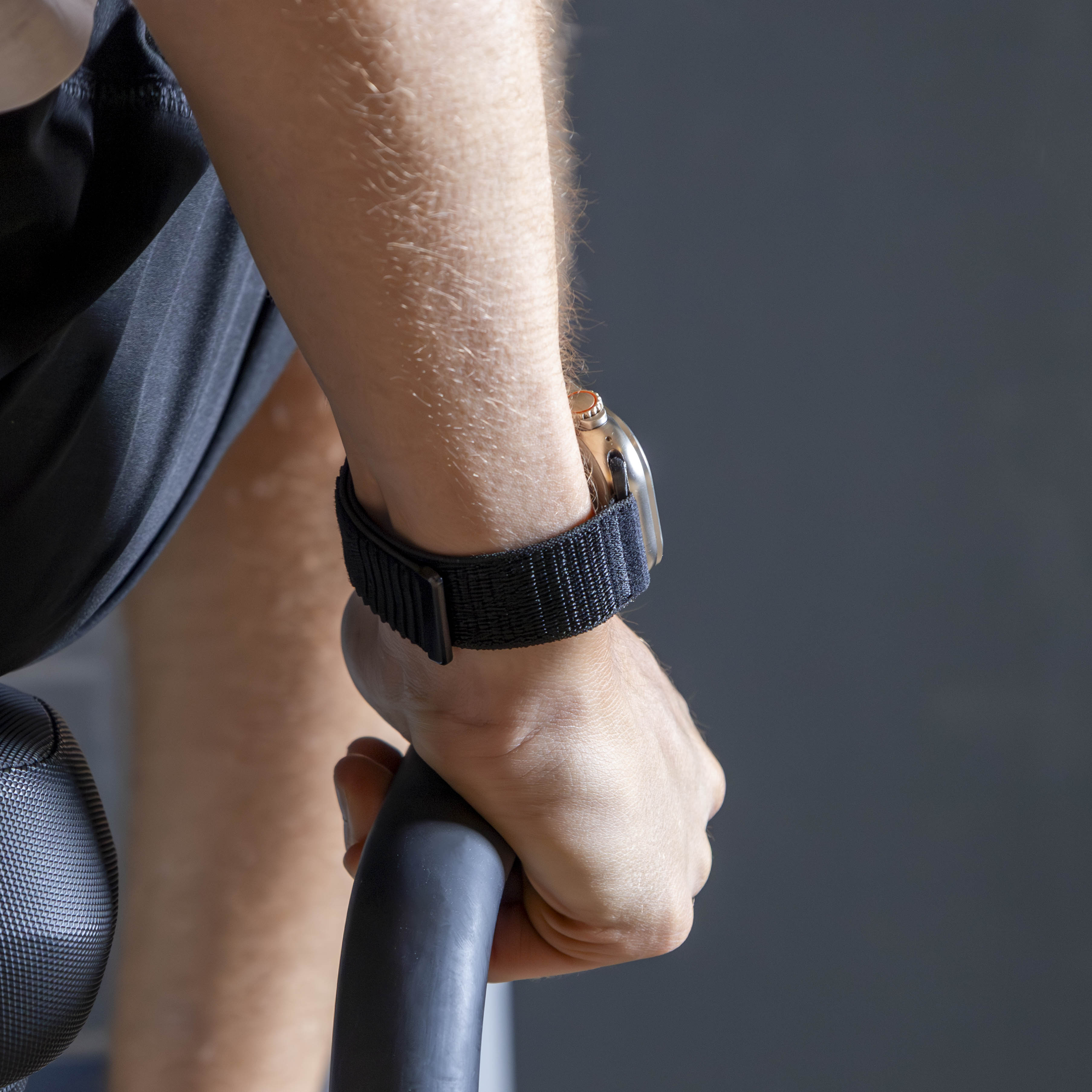 Bracelet nylon ondulé Apple Watch Ultra (noir)