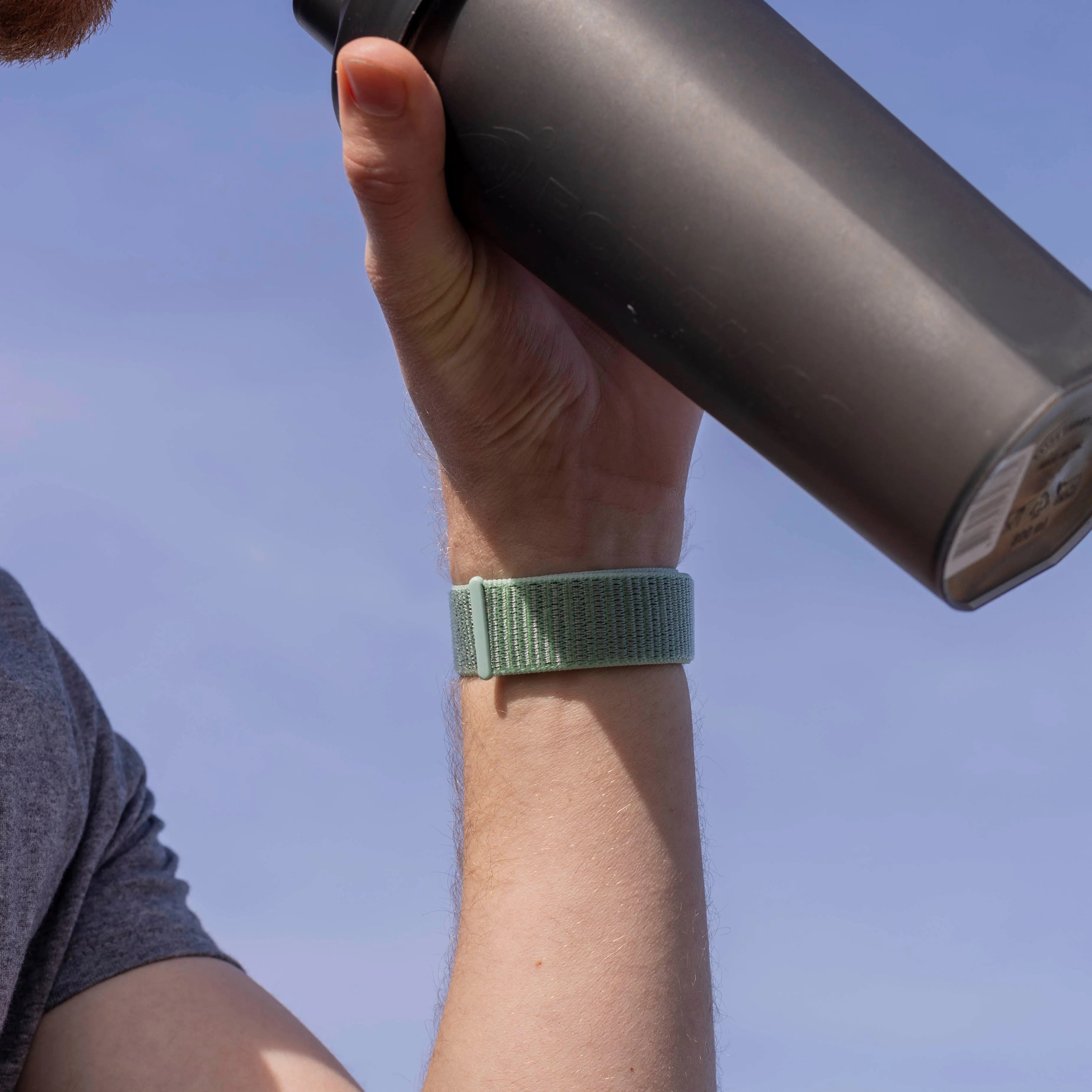 Bracelet nylon Fitbit Versa 3 (vert menthe)