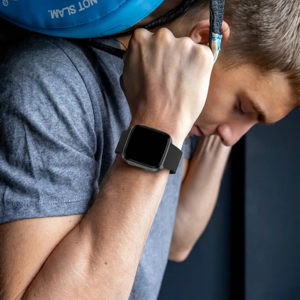 Bracelet silicone Fitbit Versa (noir)