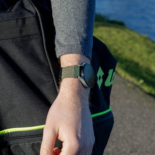 Bracelet tressé Polar Grit X Pro avec P-boucle (vert)