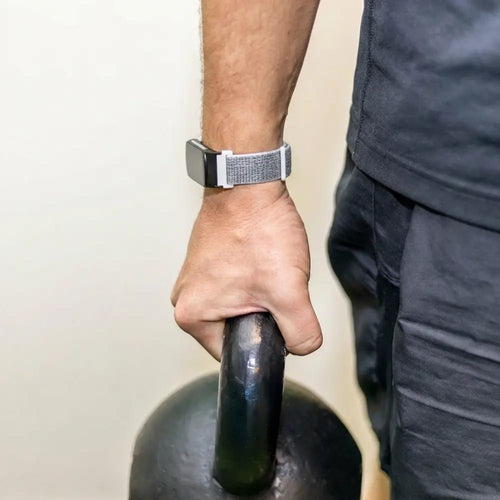 Fitbit Charge 6 nylon bandje (grijs)